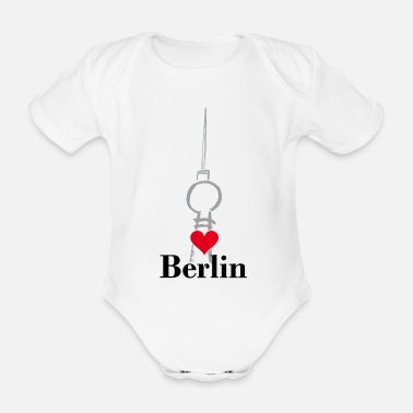 Berlin Berlin, Stad, Tyskland, Huvudstad, Berliner - Ekologisk kortärmad babybody
