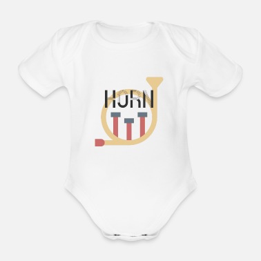 Horn Horn - Ekologisk kortärmad babybody