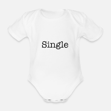 Singel singel - Ekologisk kortärmad babybody