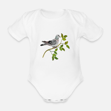 Fågel Fågel - Ekologisk kortärmad babybody