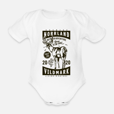 Vildmark Norrland Vildmark 2020 Dark - Ekologisk kortärmad babybody