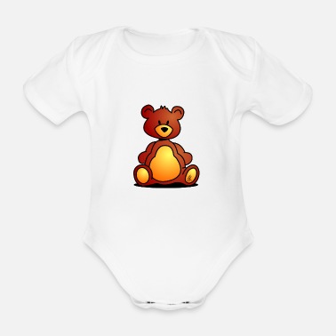 Teddybjörn teddybjörn - Ekologisk kortärmad babybody