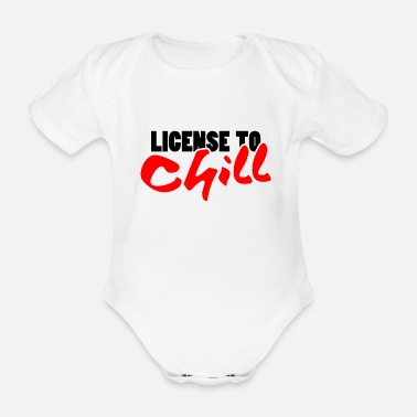 Chill Licens att chilla - Chill - Ekologisk kortärmad babybody