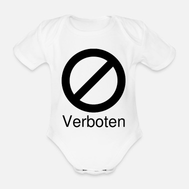 Förbjudet förbjudet - Ekologisk kortärmad babybody