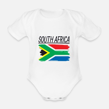 Sydafrika Sydafrika - Ekologisk kortärmad babybody