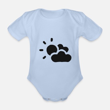Moln Molnigt molnigt - Ekologisk kortärmad babybody