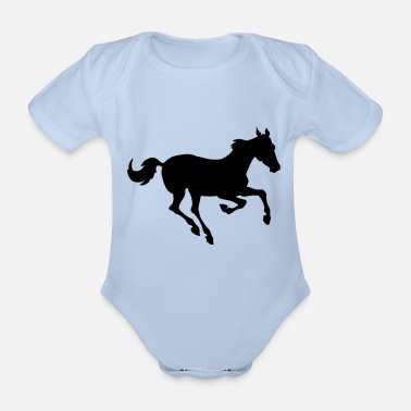 Kapplöpningshäst Kapplöpningshäst - Ekologisk kortärmad babybody