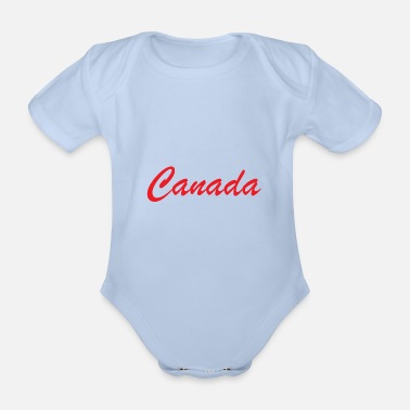 Kanada Kanada Kanada - Ekologisk kortärmad babybody