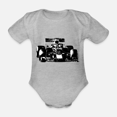 Motorsport Racerbil - Ekologisk kortärmad babybody