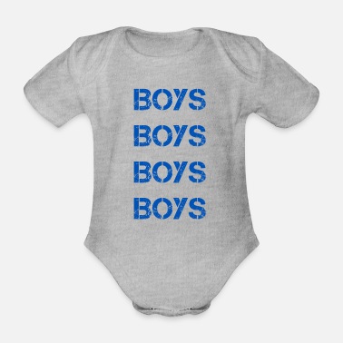 Pojke Pojkar pojkar - Ekologisk kortärmad babybody
