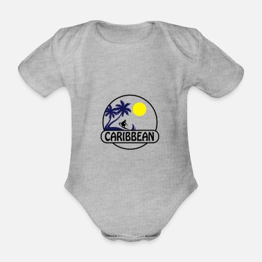 Karibien Karibien 02 - Ekologisk kortärmad babybody