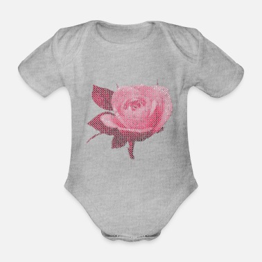 Ros Rosa ros - Ekologisk kortärmad babybody