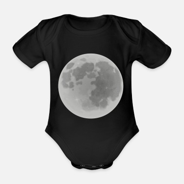 Måne månen - Ekologisk kortärmad babybody