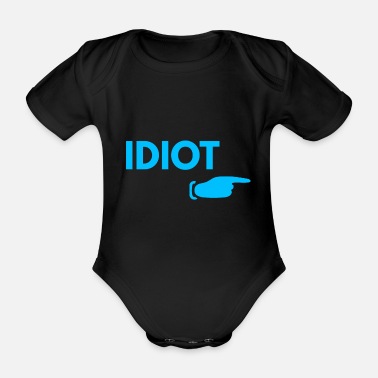 Idiot idiot - Ekologisk kortärmad babybody