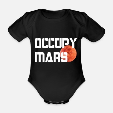 Occupy OCCUPY MARS-utrymme - Ekologisk kortärmad babybody