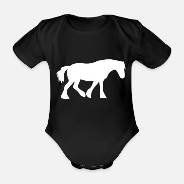 Hästsko häst - Ekologisk kortärmad babybody