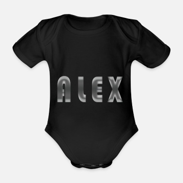 Förnamn förnamn Alex - Ekologisk kortärmad babybody