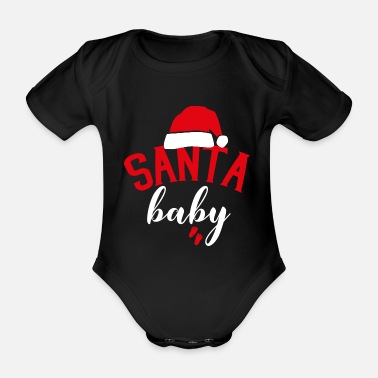 December Santa baby December Graviditet Gravid Gift - Ekologisk kortärmad babybody