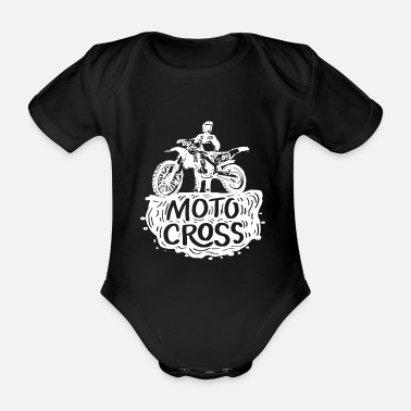 Motor Motocross motorcykel cykel freestyle presentidé - Ekologisk kortärmad babybody