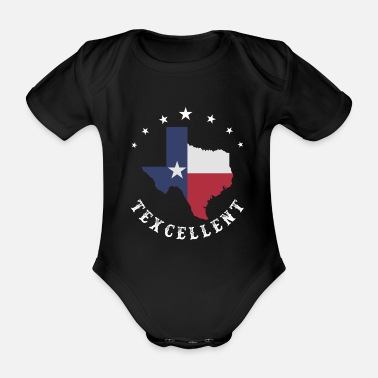 Texas Texas, Texas Texas Stolthet, Texas stolthet, - Ekologisk kortärmad babybody