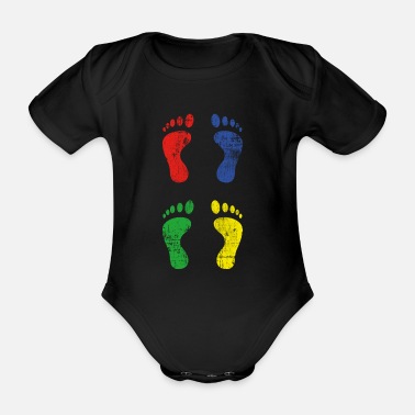 Fötter Fötter - Ekologisk kortärmad babybody