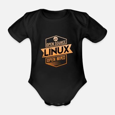 Open Linux Open Source Open Mind Operativsystem - Ekologisk kortärmad babybody