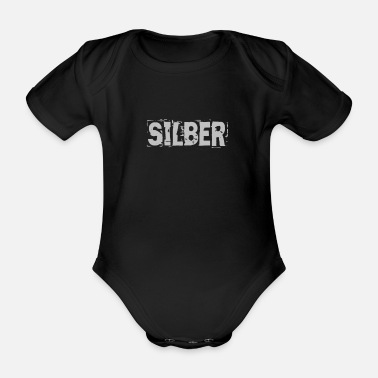 Silver Silver - Ekologisk kortärmad babybody