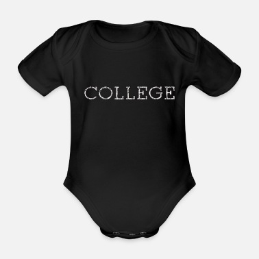 College college - Ekologisk kortärmad babybody