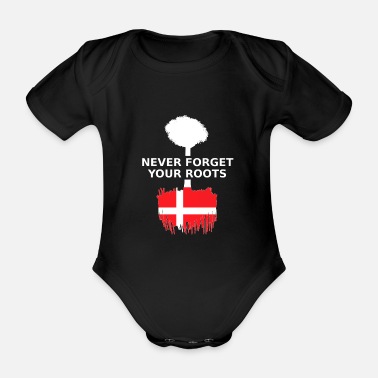 Danmark Danmark Danmark Danmark Roots - Ekologisk kortärmad babybody