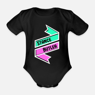 Swag Stance_Butler banderoller - Ekologisk kortärmad babybody