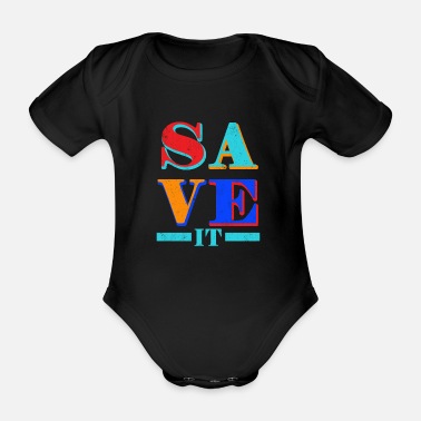 Spara Spara det - Ekologisk kortärmad babybody
