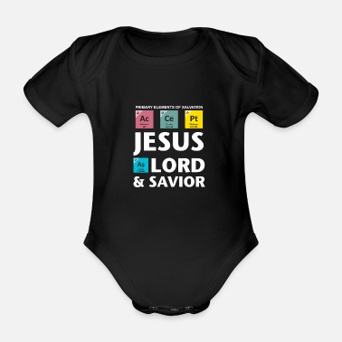 Periodiska Systemet Acceptera Jesus som Herre och Frälsare | Periodiska systemet - Ekologisk kortärmad babybody