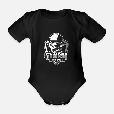 Storm Star Storm Trooper Pooper Wars Darth - Ekologisk kortärmad babybody