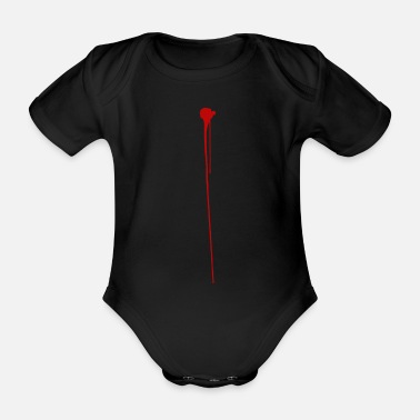 Blodig blod - Ekologisk kortärmad babybody