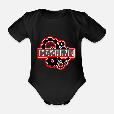 Maskin Maskin - Ekologisk kortärmad babybody