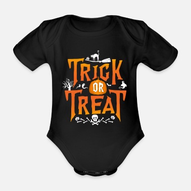 Trick Or Treat Trick Or Treat - Ekologisk kortärmad babybody