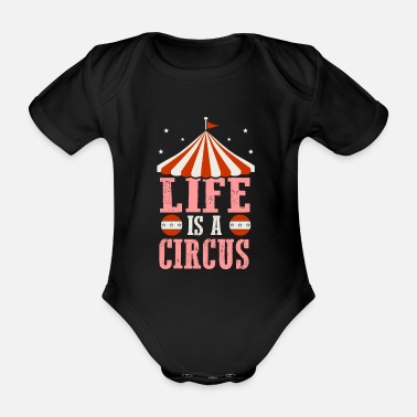 Cirkus cirkus - Ekologisk kortärmad babybody
