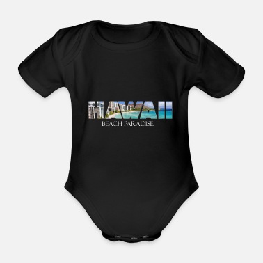 Hawaii Hawaii - Hawaii-fest - Ekologisk kortärmad babybody