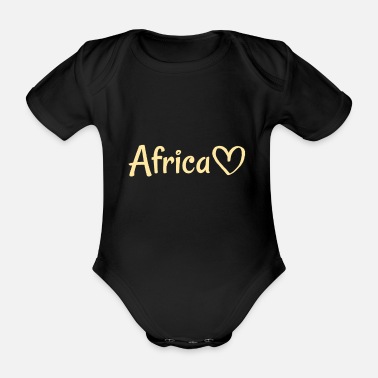 Afrika älskar Afrika - Ekologisk kortärmad babybody
