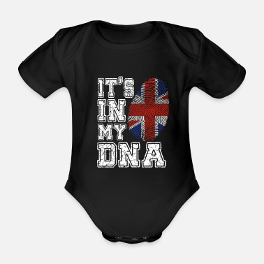 Threadrock Baby Union Jack Mustache Infant Bodysuit British England Flag 