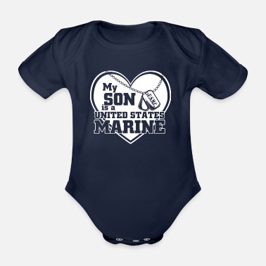 Marine MARIN - Ekologisk kortärmad babybody