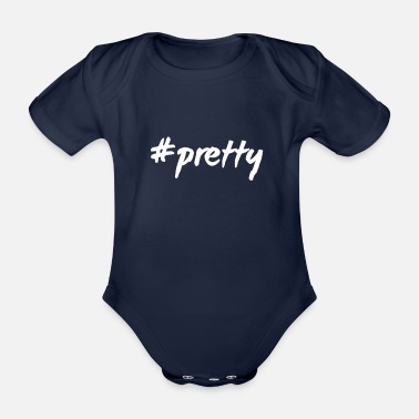 Pretty #pretty - Ekologisk kortärmad babybody
