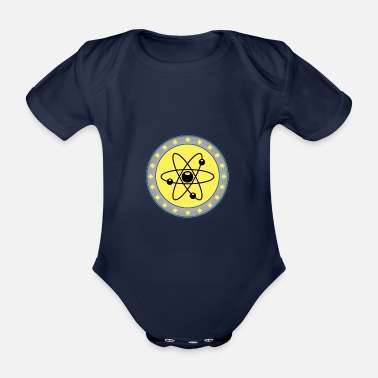 Atom Atomar - Atom - Atomic - Ekologisk kortärmad babybody