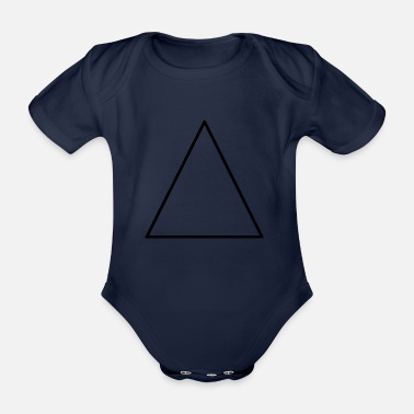 Triangel triangel - Ekologisk kortärmad babybody