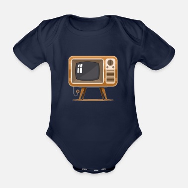 Television television - Ekologisk kortärmad babybody