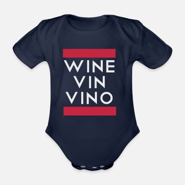 Vin Vin vin Vino - Ekologisk kortärmad babybody