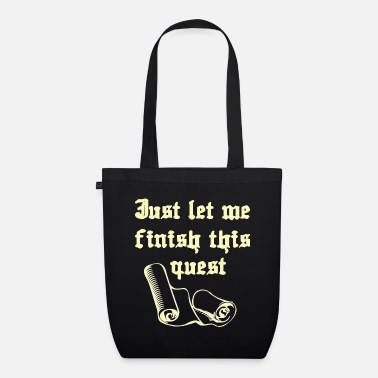Winner Just Let Me Finish This Quest - Organic Tote Bag