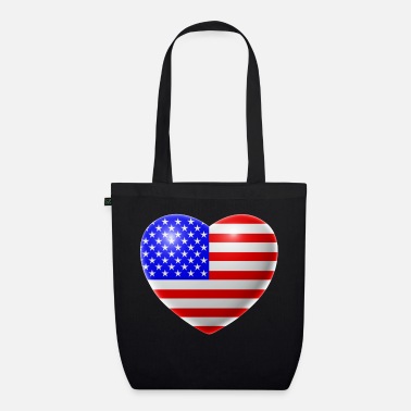 Usa Heart (USA / USA) - Organic Tote Bag