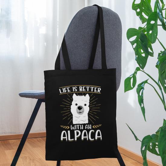 Einkaufstasche Alpaka Lama Alpaca Einkaufstüte Einkaufsbeutel Shopping bag 
