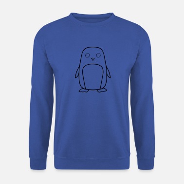 Pinguin Konturzeichnung - Unisex Pullover